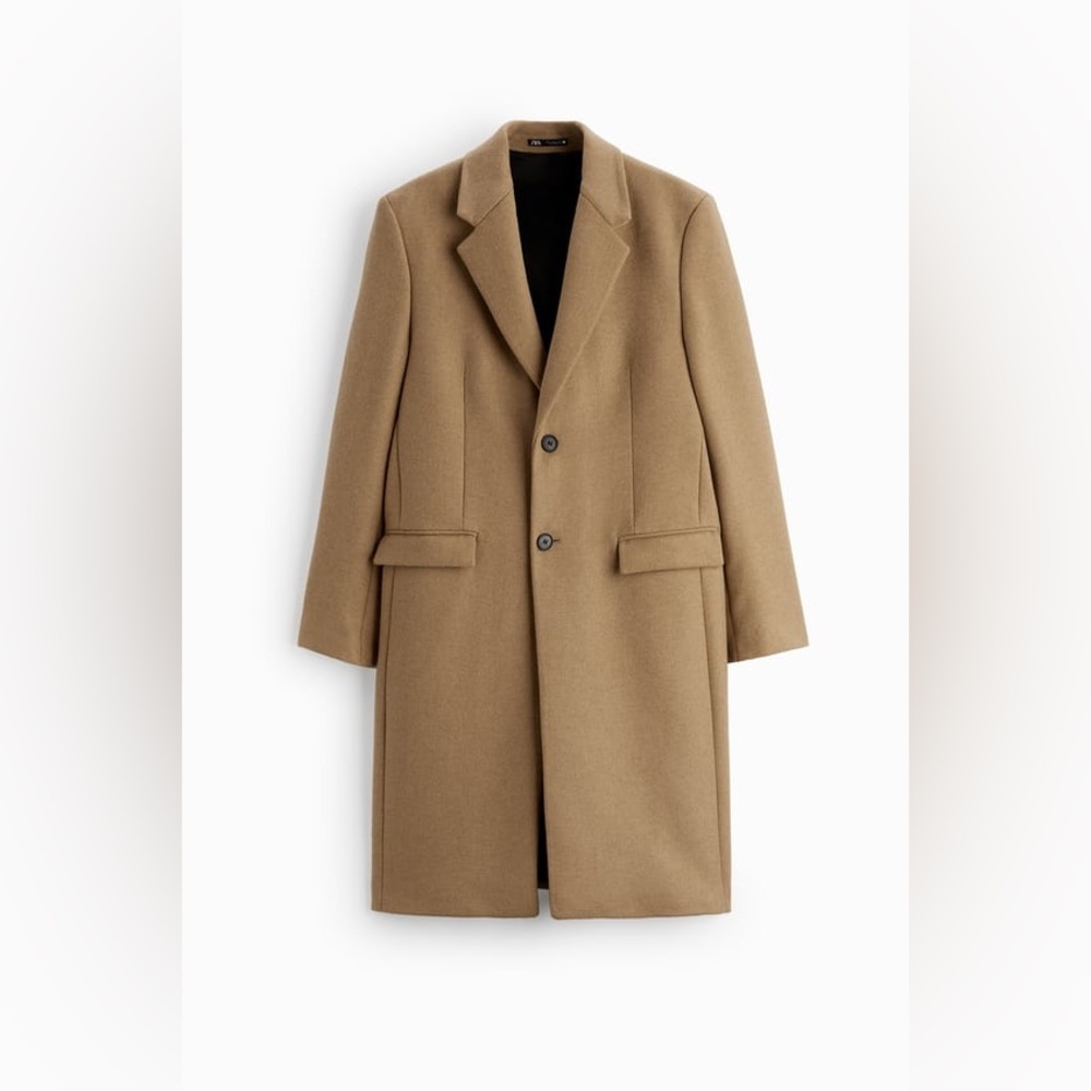 Zara Wool Camel Coat